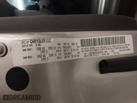 2009 Jeep Grand Cherokee Rocky Mountain с VIN 1J8GR48K49C533670, выставлен на аукционе IAAI как лот 41770034 с пробегом 65 953 миль миль и . История ставок и продаж доступна на DreamBid. Изображение 9.