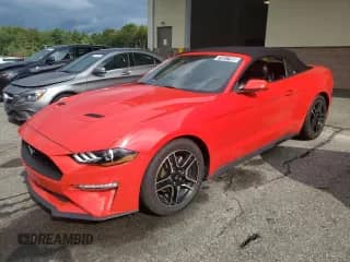 2023 Ford Mustang EcoBoost z VIN 1FATP8UH5P5104316, wystawiony jako Copart lot #71017185 z przebiegiem 50 194 mil mil oraz Czysty tytuł • Clean title. Historia ofert i sprzedaży dostępna na DreamBid. Obrazek 1.