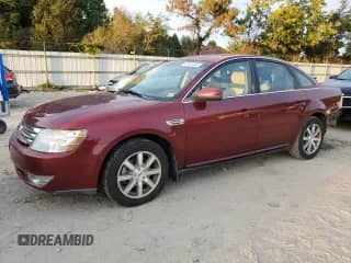 2008 Ford Taurus SEL with VIN 1FAHP24W88G170740, listed as a Copart auction lot 82033445 with 141,480 mi miles and Salvage title. Bid and sale history available at DreamBid. Image 1.
