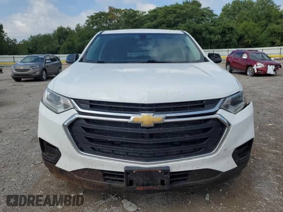 2018 Chevrolet Traverse LS with VIN 1GNERFKW4JJ140832, listed as a Copart auction lot 70189685 with 126,544 mi miles and Salvage title. Bid and sale history available at DreamBid. Image 5.