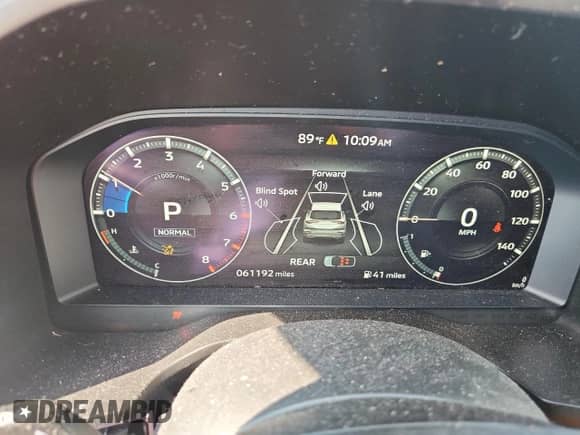 2023 Mitsubishi Outlander SE with VIN JA4J3UA84PZ042517, listed as a Copart auction lot 71360985 with 61,192 mi miles and Salvage title. Bid and sale history available at DreamBid. Image 9.