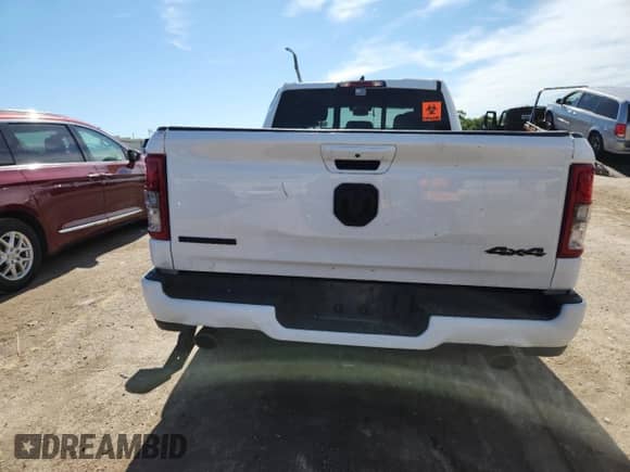 2021 Ram 1500 Big Horn with VIN 1C6SRFBT7MN804448, listed as a Copart auction lot 63095735 with 46,412 mi miles and Salvage title. Bid and sale history available at DreamBid. Image 6.