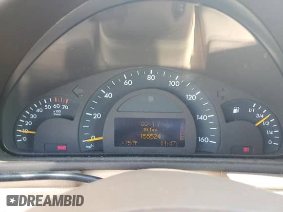 2004 Mercedes-Benz C 240 with VIN WDBRF81J04F512788, listed as a Copart auction lot 55029245 with 155,524 mi miles and Salvage title. Bid and sale history available at DreamBid. Image 9.