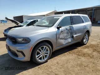 2021 Dodge Durango GT Plus with VIN 1C4RDJDG6MC695114, listed as a Copart auction lot 64049075 with 52,996 mi miles and Salvage title. Bid and sale history available at DreamBid. Image 1.