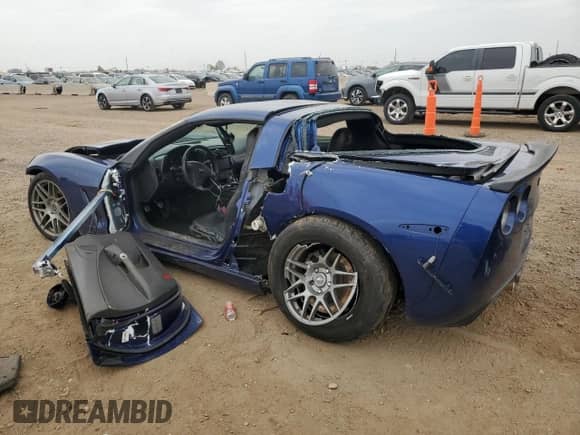 2006 Chevrolet Corvette with VIN 1G1YY25U765132843, listed as a Copart auction lot 71549145 with 94,620 mi miles and Salvage title. Bid and sale history available at DreamBid. Image 2.