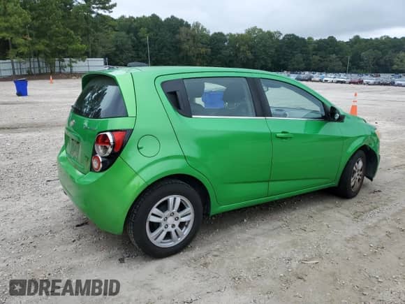 2016 Chevrolet Sonic LT with VIN 1G1JC6SH0G4116618, listed as a Copart auction lot 80083965 with 101,474 mi miles and Salvage title. Bid and sale history available at DreamBid. Image 3.