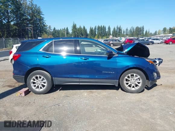 2020 Chevrolet Equinox LT with VIN 3GNAXKEV4LL180047, listed as a IAAI auction lot 43282999 with Not provided miles and . Bid and sale history available at DreamBid. Image 13.