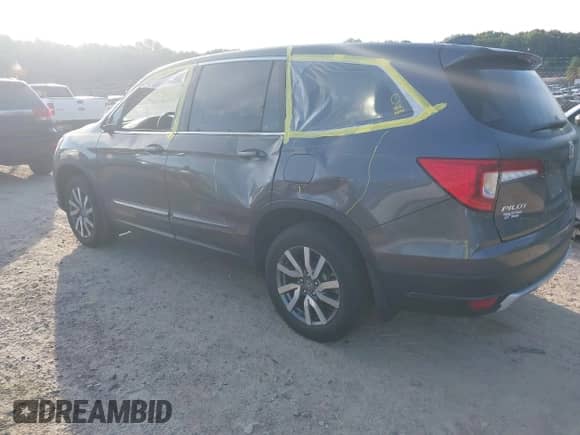 2022 Honda Pilot EX-L with VIN 5FNYF6H54NB099516, listed as a IAAI auction lot 43334754 with 44,731 mi miles and . Bid and sale history available at DreamBid. Image 3.