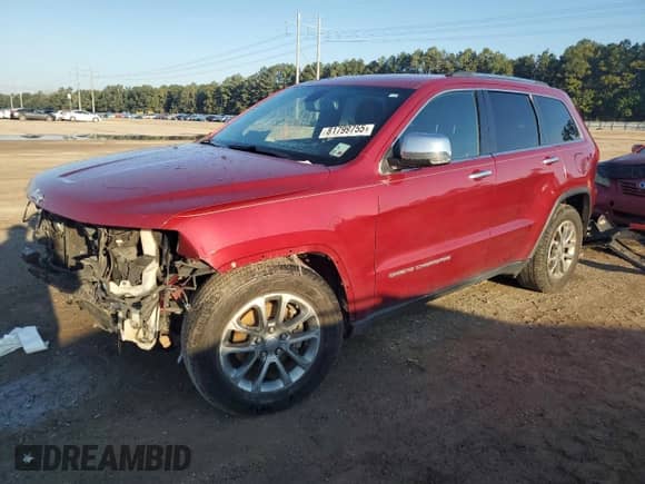 2014 Jeep Grand Cherokee Limited с VIN 1C4RJEBG2EC498882, выставлен на аукционе Copart как лот 81799755 с пробегом 119 370 миль миль и Списание • Salvage title. История ставок и продаж доступна на DreamBid. Изображение 1.