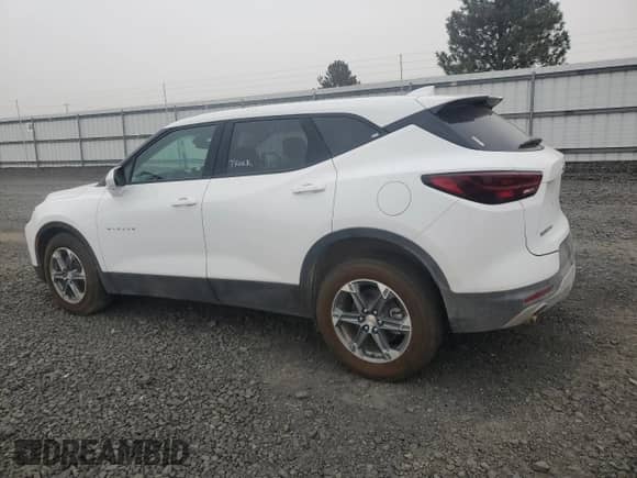 2025 Chevrolet Blazer LT with VIN 3GNKBHR45SS230093, listed as a Copart auction lot 84730875 with 4,258 mi miles and Salvage title. Bid and sale history available at DreamBid. Image 2.