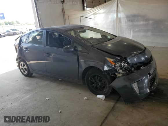 2012 Toyota Prius Four with VIN JTDKN3DU0C1557840, listed as a Copart auction lot 60617625 with Not provided miles and Non repairable. Bid and sale history available at DreamBid. Image 4.