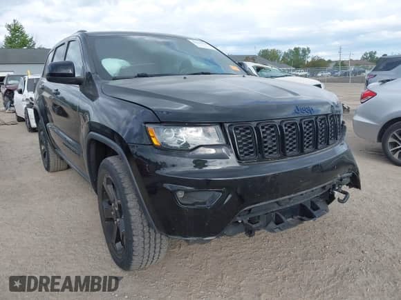 2020 Jeep Grand Cherokee Laredo E with VIN 1C4RJFAG3LC134667, listed as a IAAI auction lot 43103196 with 107,832 mi miles and . Bid and sale history available at DreamBid. Image 1.