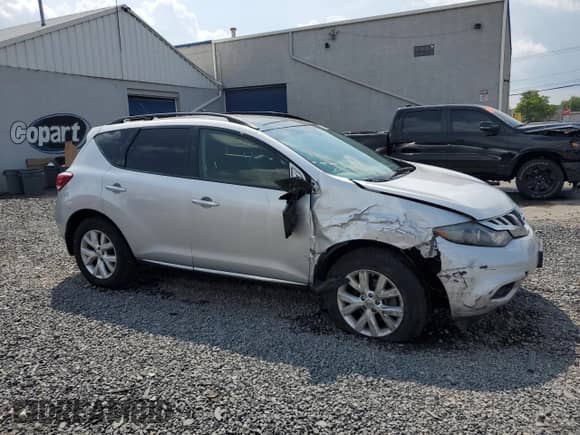 2014 Nissan Murano SV with VIN JN8AZ1MW2EW528016, listed as a Copart auction lot 66679465 with 196,364 mi miles and Salvage title. Bid and sale history available at DreamBid. Image 4.