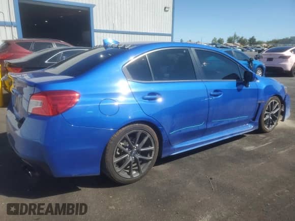 2018 Subaru WRX Limited with VIN JF1VA1F69J9818222, listed as a Copart auction lot 72041265 with 76,075 mi miles and Salvage title. Bid and sale history available at DreamBid. Image 3.