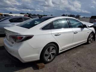 2017 Hyundai Sonata Limited z VIN KMHE34L38HA067876, wystawiony jako Copart lot #90331455 z przebiegiem 115 919 mil mil oraz Szkoda całkowita • Salvage title. Historia ofert i sprzedaży dostępna na DreamBid. Obrazek 3.