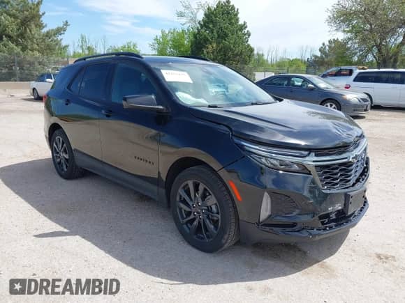 2023 Chevrolet Equinox RS with VIN 3GNAXWEGXPL237138, listed as a IAAI auction lot 42257175 with 26,605 mi miles and . Bid and sale history available at DreamBid. Image 1.