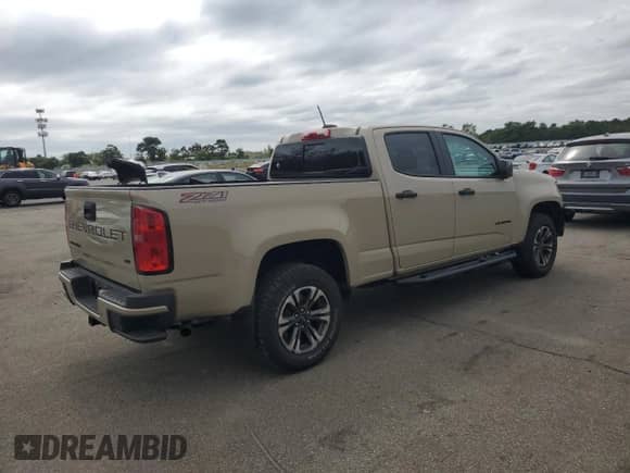2021 Chevrolet Colorado 4WD Z71 z VIN 1GCGTDEN6M1289449, wystawiony jako Copart lot #71902635 z przebiegiem 57 528 mil mil oraz Szkoda całkowita • Salvage title. Historia ofert i sprzedaży dostępna na DreamBid. Obrazek 3.