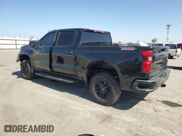 2022 Chevrolet Silverado 1500 Custom Trail Boss with VIN 3GCPDCEK9NG575358, listed as a Copart auction lot 61197305 with Not provided miles and Salvage title. Bid and sale history available at DreamBid. Image 2.