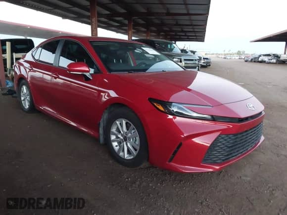 2025 Toyota Camry SE with VIN 4T1DAACK8SU020554, listed as a IAAI auction lot 43246840 with 8,966 mi miles and . Bid and sale history available at DreamBid. Image 1.
