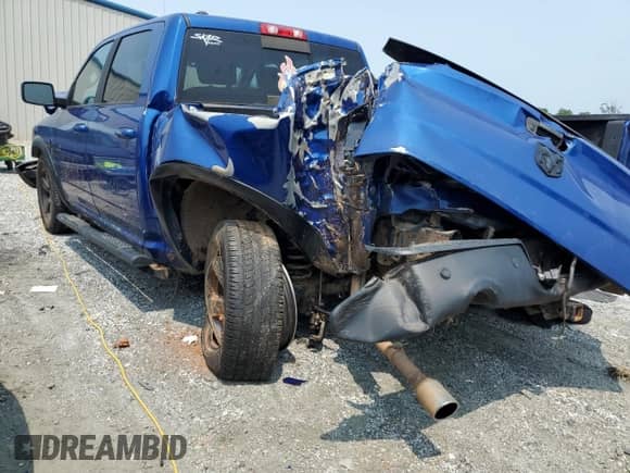 2019 Ram 1500 Warlock z VIN 1C6RR6LT8KS665278, wystawiony jako Copart lot #58823985 z przebiegiem 98 150 mil mil oraz Szkoda całkowita • Salvage title. Historia ofert i sprzedaży dostępna na DreamBid. Obrazek 2.