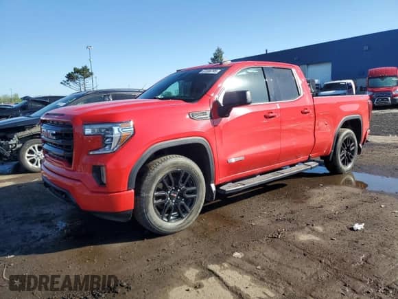 2020 GMC Sierra 1500 Elevation with VIN 1GTR9CEK9LZ161651, listed as a Copart auction lot 57206795 with 51,174 mi miles and Salvage title. Bid and sale history available at DreamBid. Image 1.