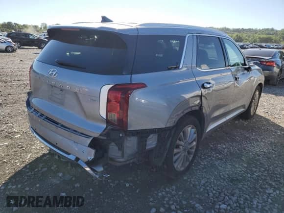 2020 Hyundai Palisade Limited with VIN KM8R5DHE5LU083353, listed as a Copart auction lot 58152924 with 75,186 mi miles and Salvage title. Bid and sale history available at DreamBid. Image 3.