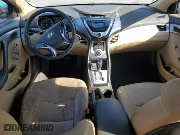 2012 Hyundai Elantra Limited with VIN 5NPDH4AE4CH111038, listed as a Copart auction lot 80757655 with 176,047 mi miles and Salvage title. Bid and sale history available at DreamBid. Image 8.