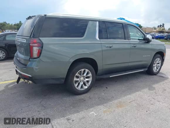 2023 Chevrolet Suburban Premier with VIN 1GNSCFKD6PR322447, listed as a IAAI auction lot 43298527 with 78,319 mi miles and . Bid and sale history available at DreamBid. Image 4.