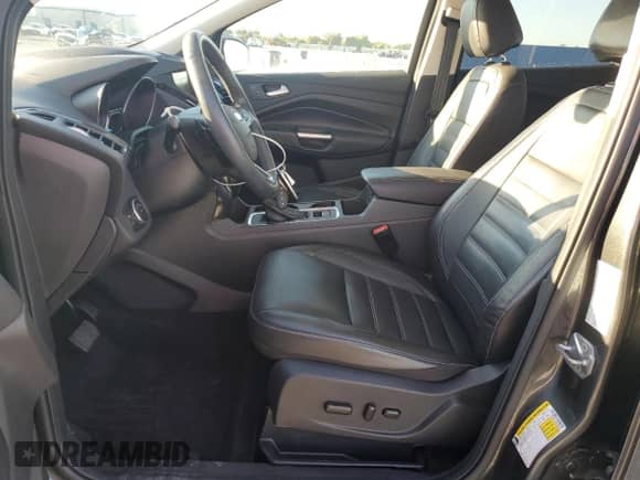 2017 Ford Escape Titanium with VIN 1FMCU9JD9HUE56943, listed as a Copart auction lot 86434385 with 92,098 mi miles and Salvage title. Bid and sale history available at DreamBid. Image 7.