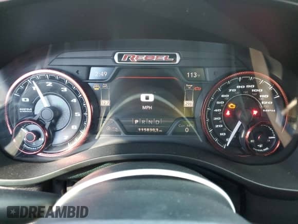 2019 Ram 1500 z VIN 1C6RRELG7KN716670, wystawiony jako Copart lot #70481274 z przebiegiem 115 830 mil mil oraz Szkoda całkowita • Salvage title. Historia ofert i sprzedaży dostępna na DreamBid. Obrazek 9.