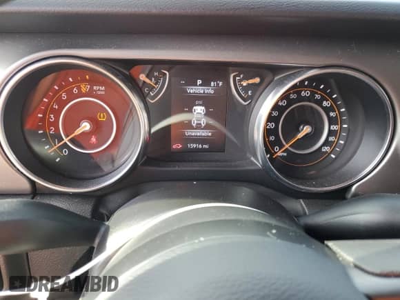 2022 Jeep Wrangler Sport с VIN 1C4GJXAG4NW145160, выставлен на аукционе Copart как лот 69448315 с пробегом 15 916 миль миль и Списание • Salvage title. История ставок и продаж доступна на DreamBid. Изображение 9.