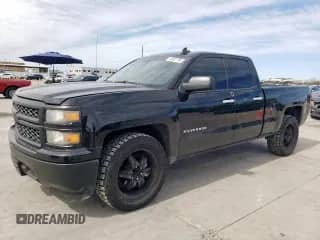 2015 Chevrolet Silverado 1500 Work Truck with VIN 1GCRCPEC6FZ281512, listed as a Copart auction lot 46367785 with 122,389 mi miles and Salvage title. Bid and sale history available at DreamBid. Image 1.