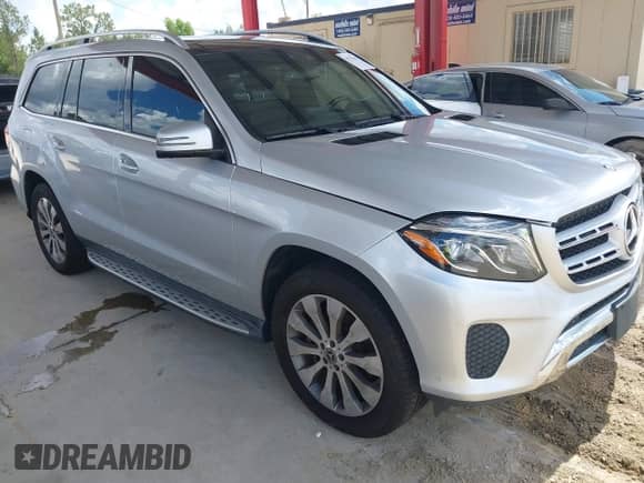 2017 Mercedes-Benz GLS 450 with VIN 4JGDF6EE2HA924335, listed as a IAAI auction lot 42553484 with 98,508 mi miles and . Bid and sale history available at DreamBid. Image 1.