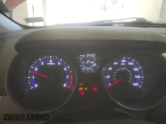 2015 Hyundai Elantra SE with VIN 5NPDH4AE7FH581875, listed as a Copart auction lot 90061245 with 107,524 mi miles and Clean title. Bid and sale history available at DreamBid. Image 9.