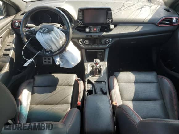 2020 Hyundai Elantra N Line z VIN KMHH55LC0LU132885, wystawiony jako Copart lot #67368175 z przebiegiem 87 401 mil mil oraz Szkoda całkowita • Salvage title. Historia ofert i sprzedaży dostępna na DreamBid. Obrazek 8.