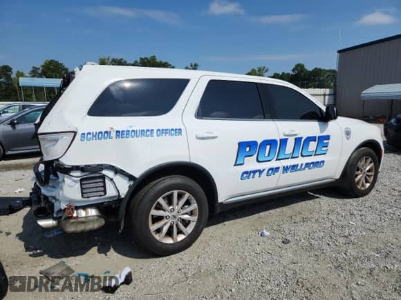 2023 Dodge Durango Pursuit with VIN 1C4RDJFG8PC674136, listed as a Copart auction lot 65523975 with 15,349 mi miles and Salvage title. Bid and sale history available at DreamBid. Image 3.