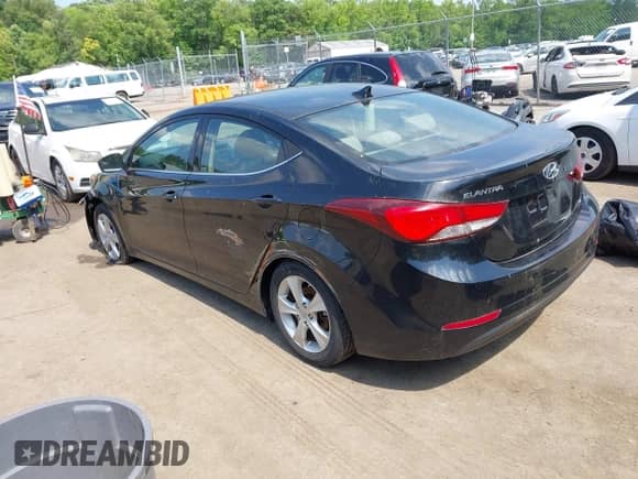 2016 Hyundai Elantra Value Edition with VIN KMHDH4AE5GU501461, listed as a IAAI auction lot 42821709 with 101,349 mi miles and . Bid and sale history available at DreamBid. Image 3.