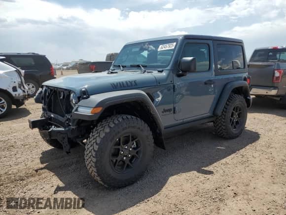 2024 Jeep Wrangler Sport с VIN 1C4PJXAGXRW353243, выставлен на аукционе Copart как лот 62457925 с пробегом 3 234 миль миль и Списание • Salvage title. История ставок и продаж доступна на DreamBid. Изображение 1.