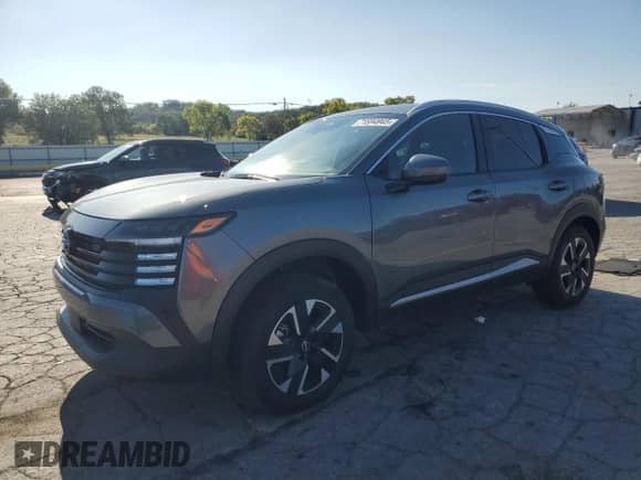 2025 Nissan Kicks SR with VIN 3N8AP6DA9SL404656, listed as a Copart auction lot 71594945 with 355 mi miles and Salvage title. Bid and sale history available at DreamBid. Image 1.