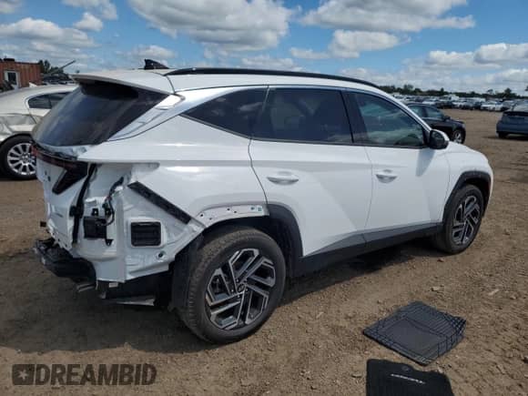 2025 Hyundai Tucson Limited с VIN 5NMJECDE0SH452983, выставлен на аукционе Copart как лот 69807825 с пробегом 11 070 миль миль и Списание • Salvage title. История ставок и продаж доступна на DreamBid. Изображение 3.