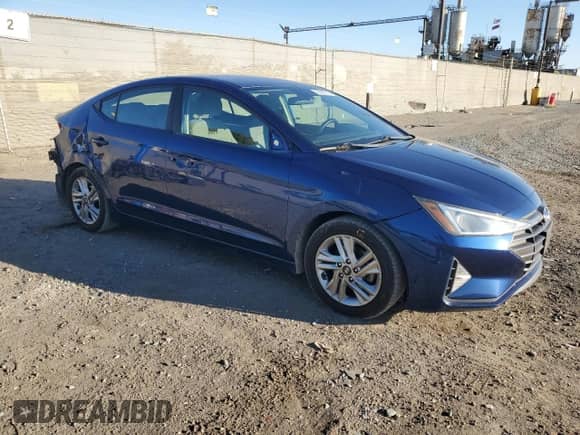 2020 Hyundai Elantra SEL with VIN 5NPD84LF3LH523361, listed as a Copart auction lot 82583745 with 196,895 mi miles and Salvage title. Bid and sale history available at DreamBid. Image 4.