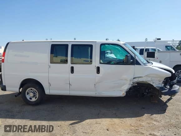 2023 Chevrolet Express Cargo with VIN 1GCWGAFP2P1109998, listed as a IAAI auction lot 42328435 with 5,258 mi miles and . Bid and sale history available at DreamBid. Image 13.