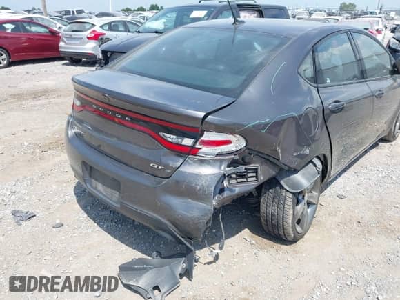 2016 Dodge Dart GT with VIN 1C3CDFEB1GD578145, listed as a IAAI auction lot 42834194 with 62,040 mi miles and . Bid and sale history available at DreamBid. Image 6.