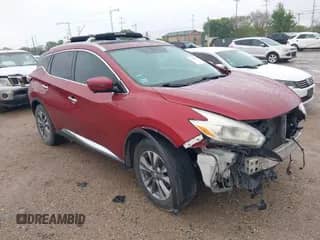 2017 Nissan Murano S with VIN 5N1AZ2MG1HN157317, listed as a IAAI auction lot 41875703 with 129,279 mi miles and . Bid and sale history available at DreamBid. Image 1.