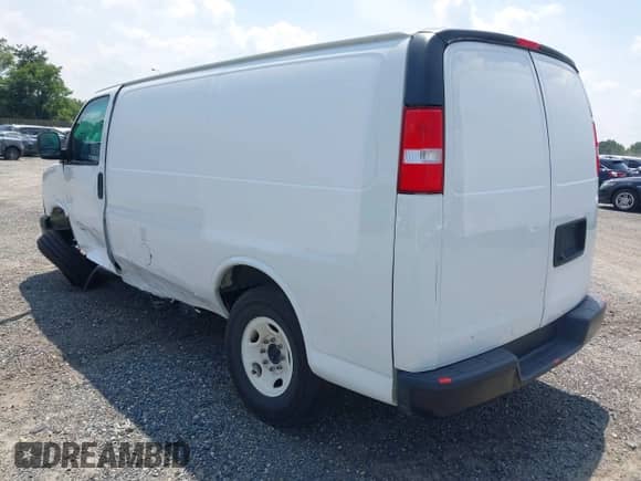 2022 Chevrolet City Express Cargo with VIN 1GCWGAF13N1243010, listed as a IAAI auction lot 42579261 with 57,021 mi miles and . Bid and sale history available at DreamBid. Image 3.