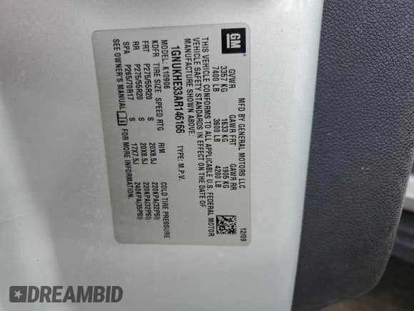 2010 Chevrolet Suburban LS с VIN 1GNUKHE33AR146166, выставлен на аукционе Copart как лот 82279825 с пробегом 160 236 миль миль и Чистый • Clean title. История ставок и продаж доступна на DreamBid. Изображение 13.