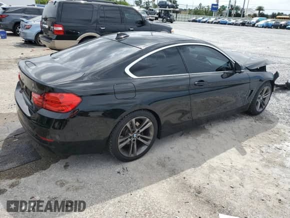 2017 BMW 4 Series 430i with VIN WBA4R7C5XHK876546, listed as a Copart auction lot 81510155 with 86,513 mi miles and Salvage title. Bid and sale history available at DreamBid. Image 3.