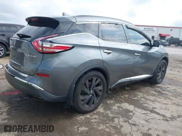 2017 Nissan Murano S with VIN 5N1AZ2MG3HN166004, listed as a IAAI auction lot 42638575 with 106,517 mi miles and . Bid and sale history available at DreamBid. Image 4.