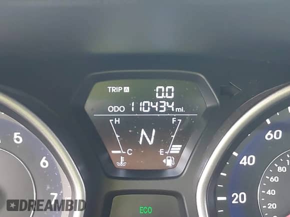 2013 Hyundai Elantra GLS with VIN 5NPDH4AEXDH348019, listed as a IAAI auction lot 43442858 with 110,434 mi miles and . Bid and sale history available at DreamBid. Image 7.