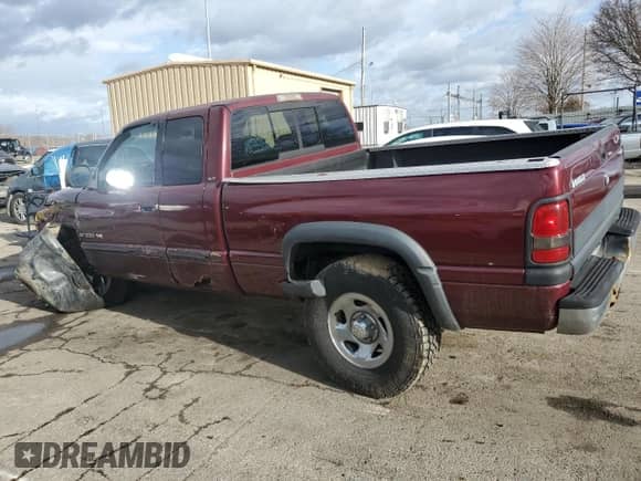 2000 Dodge 1500 with VIN 1B7HC13Y9YJ157209, listed as a Copart auction lot 47198055 with 142,848 mi miles and Salvage title. Bid and sale history available at DreamBid. Image 2.
